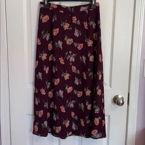 Flower Print Maxi Skirt by Chaus